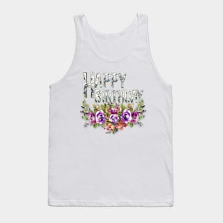 Happy Birthday Greeting Tank Top